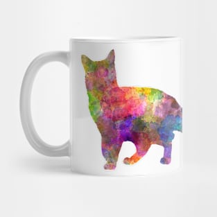 somali cat in watercolor Mug